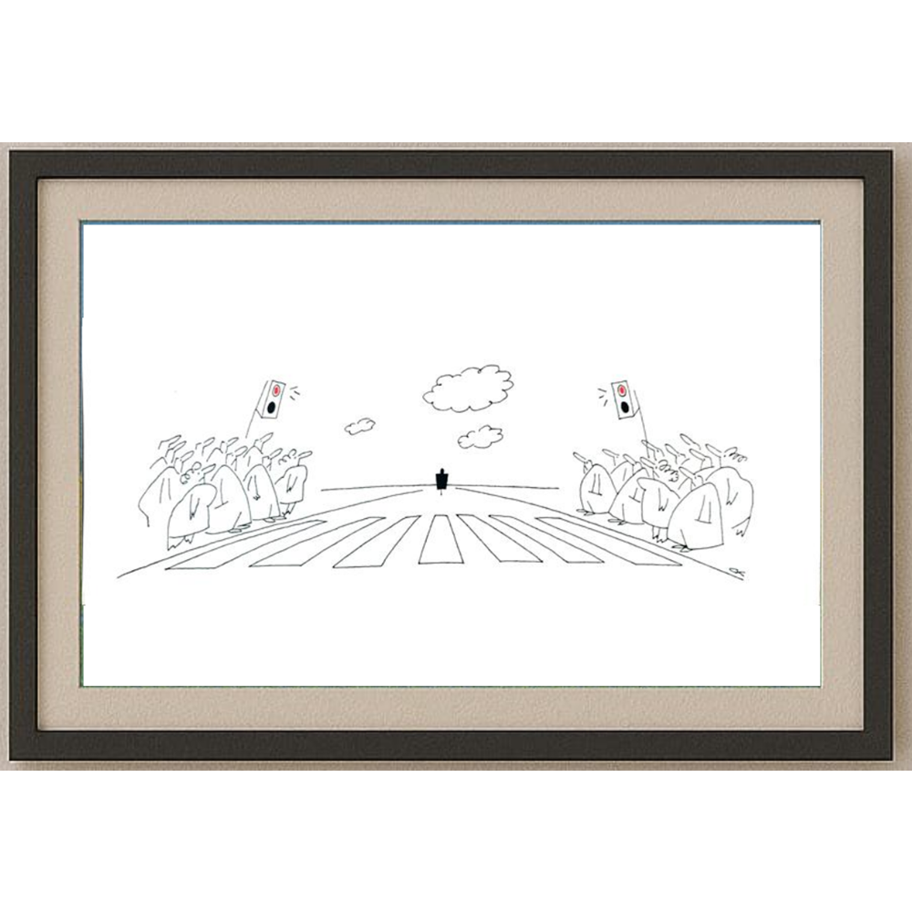 Sergei Koupriy 43x14cm Orijinal Karikatür BOD02018