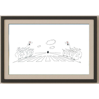 Sergei Koupriy 43x14cm Orijinal Karikatür BOD02018