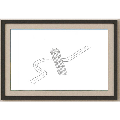 Pour Mohammad Khan Farhad 35x25cm Orijinal Karikatür BOD02019