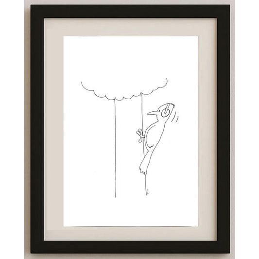 Pour Mohammad Khan Farhad 35x25cm Orijinal Karikatür BOD02020