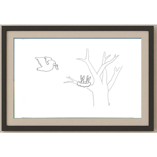 Pour Mohammad Khan Farhad 35x25cm Orijinal Karikatür BOD02021