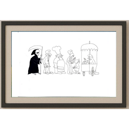 Pour Mohammad Khan Farhad 35x25cm Orijinal Karikatür BOD02022