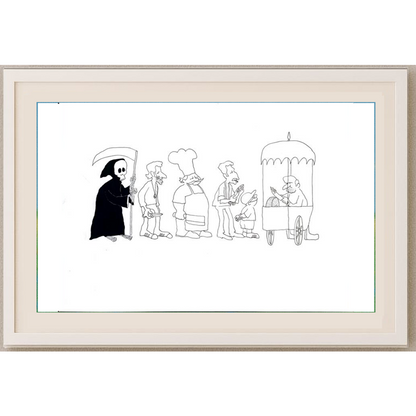 Pour Mohammad Khan Farhad 35x25cm Orijinal Karikatür BOD02022