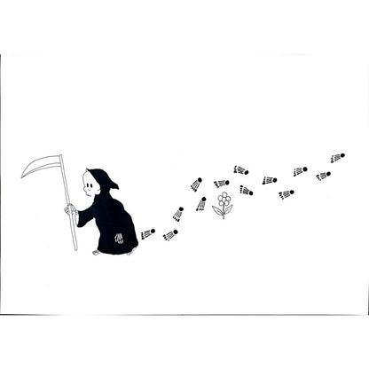 Pour Mohammad Khan Farhad 35x25cm Orijinal Karikatür BOD02023