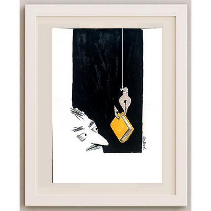 Stojan Dechev 35x25cm Orijinal Karikatür BOD02035