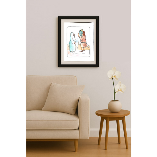 Tode Blazevski 35x25cm Orijinal Karikatür BOD02036