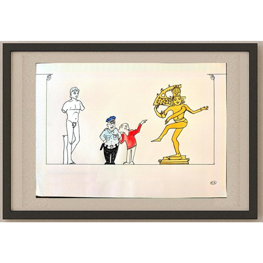 Kokus 29x21cm Orijinal Karikatür BOD02037