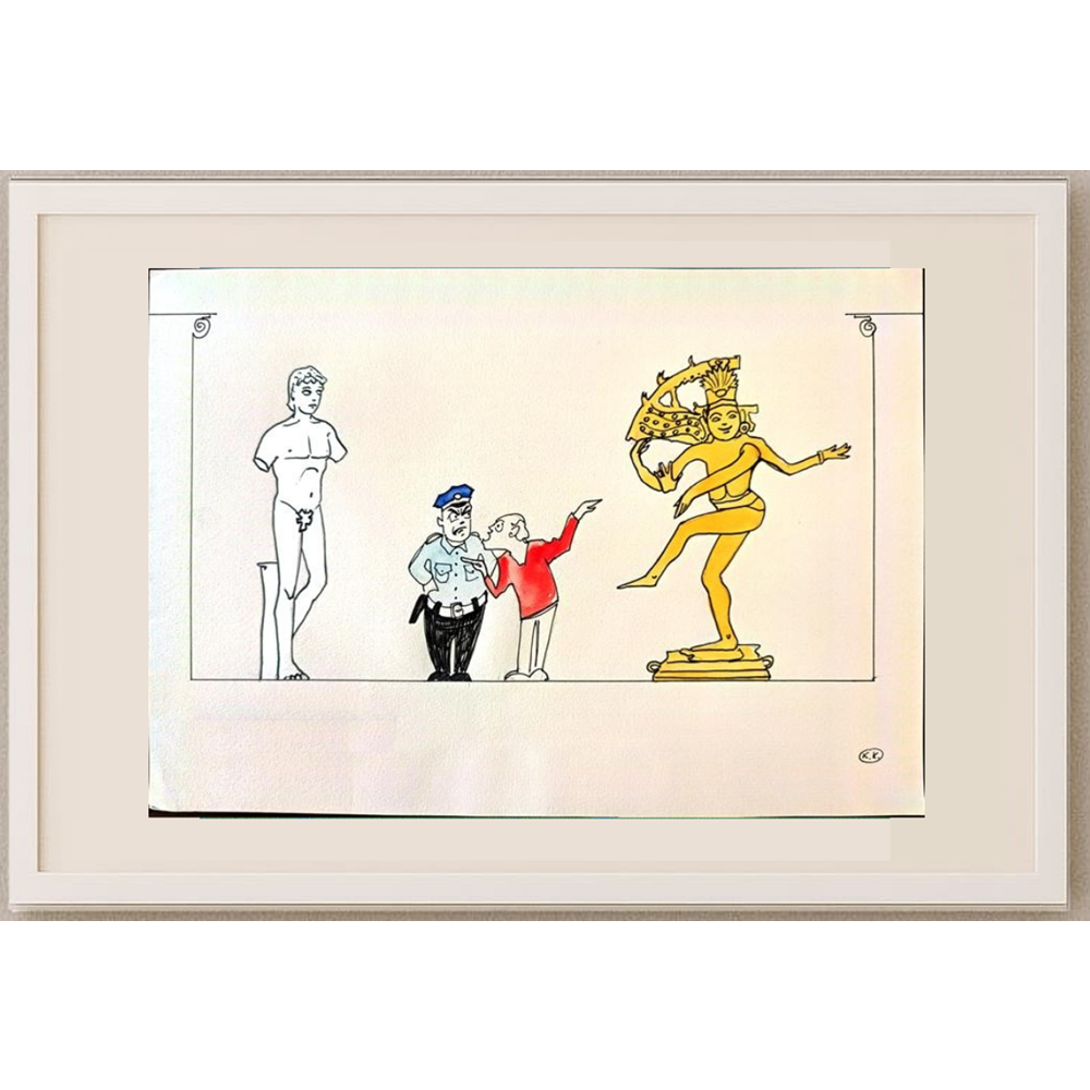 Kokus 29x21cm Orijinal Karikatür BOD02037