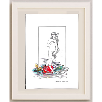 Tode Blazevski 35x25cm Orijinal Karikatür BOD02044