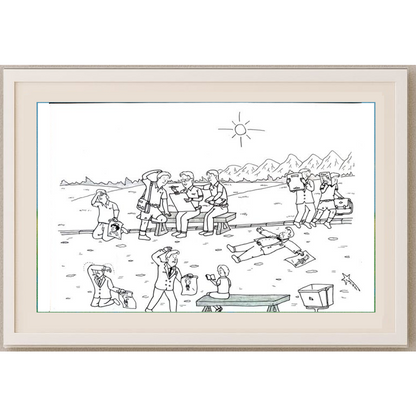 Mahmood Reza Mohammad Poor 29x21cm Orijinal Karikatür BOD02053