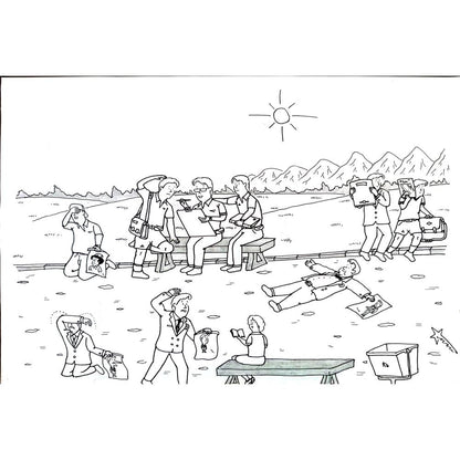 Mahmood Reza Mohammad Poor 29x21cm Orijinal Karikatür BOD02053