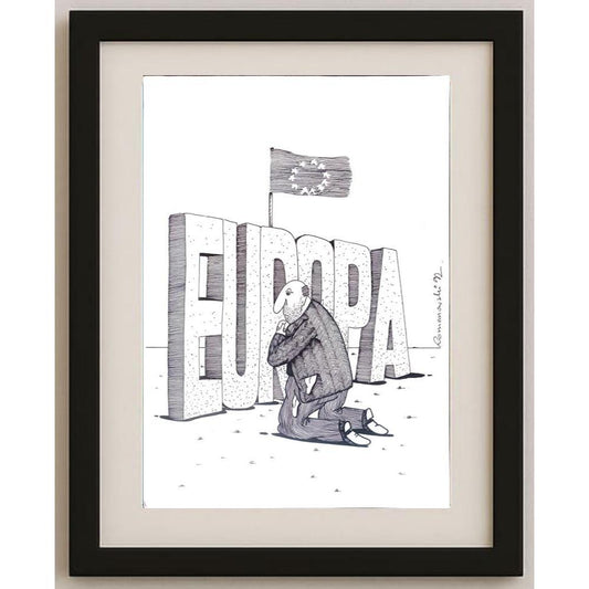 Zdzislaw Romanovski 29x21cm Orijinal Karikatür BOD02054