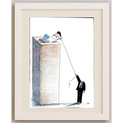 Masoud Ziaei Zardkhashosei 29x21cm Orijinal Karikatür BOD02057