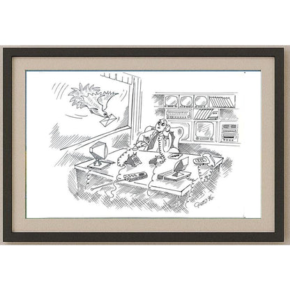 Ivica Pezo 29x21cm Orijinal Karikatür BOD02059