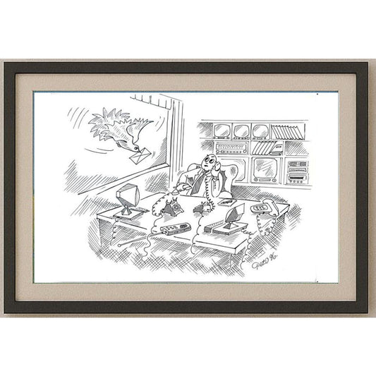Ivica Pezo 29x21cm Orijinal Karikatür BOD02059
