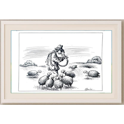 Sergey Savilov 29x21cm Orijinal Karikatür BOD02060