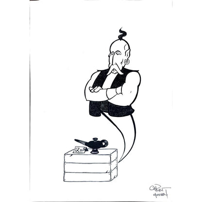 Chris Hovian 29x21cm Orijinal Karikatür BOD02065