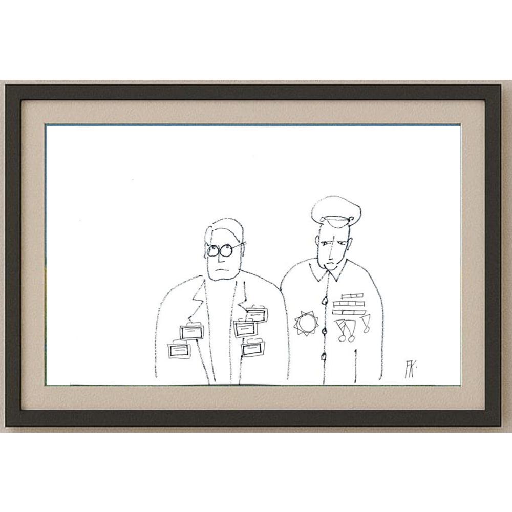 Fedor Kritovak 29x21cm Orijinal Karikatür BOD02066
