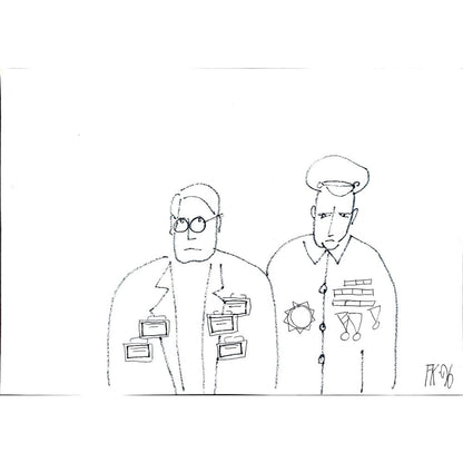 Fedor Kritovak 29x21cm Orijinal Karikatür BOD02066