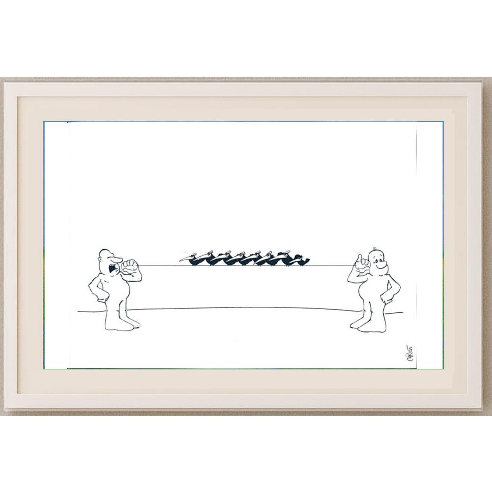 Chris Hovian 29x21cm Orijinal Karikatür BOD02073