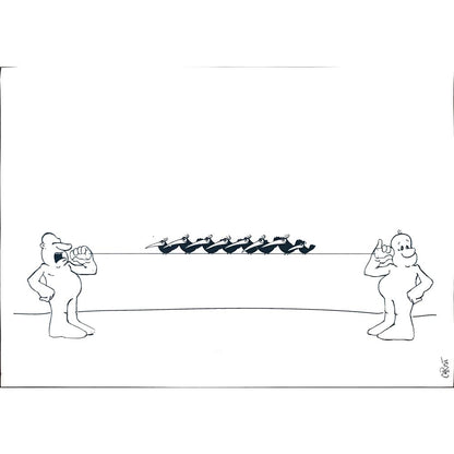 Chris Hovian 29x21cm Orijinal Karikatür BOD02073