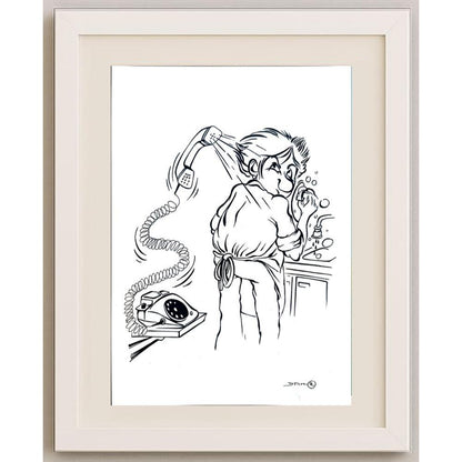 Damir Novak 29x21cm Orijinal Karikatür BOD02079