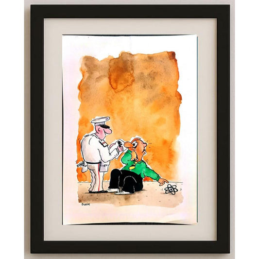 Olexander Dubovskyi 29x21cm Orijinal Karikatür BOD02099