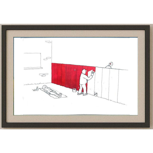 Ludo Goderis 29x21cm Orijinal Karikatür BOD02111