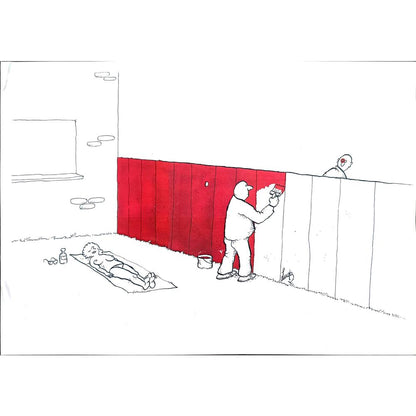 Ludo Goderis 29x21cm Orijinal Karikatür BOD02111