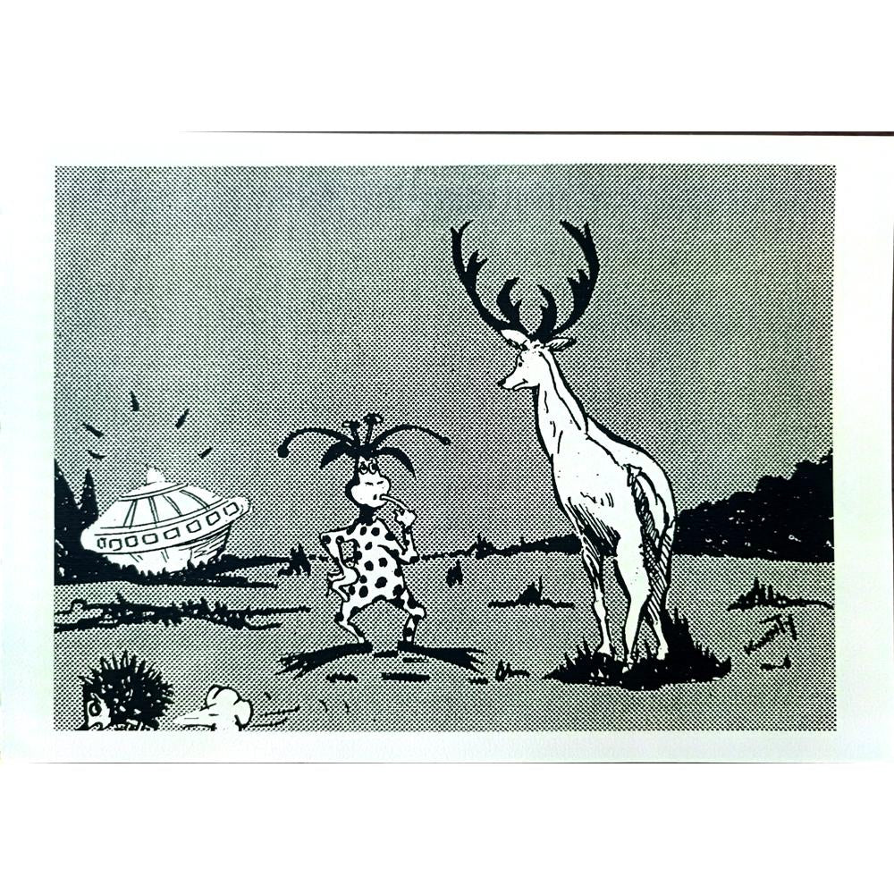 Unknown 29x21cm Orijinal Karikatür BOD02112