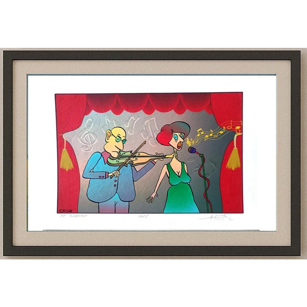 Horia Crisan 29x21cm Orijinal Karikatür BOD02116