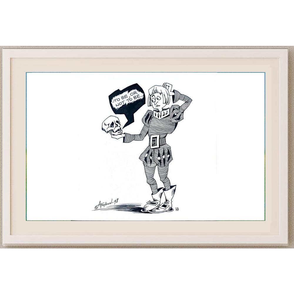 Arkady Tzkun 35x25cm Orijinal Karikatür BOD02117