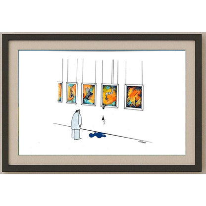 Vladimiras Beresniovas 29x21cm Orijinal Karikatür BOD02118