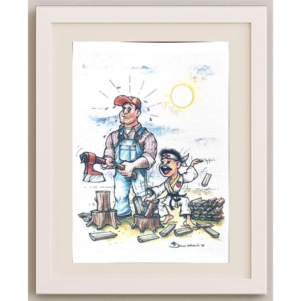 Liviu Stanila 29x21cm Orijinal Karikatür BOD02120