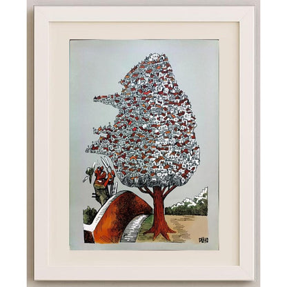 Dluhopolszky Laszle 29x21cm Orijinal Karikatür BOD02132
