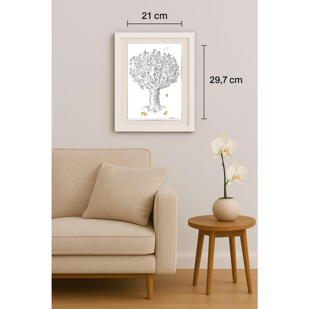 Borigen 29x21cm Orijinal Karikatür BOD02133