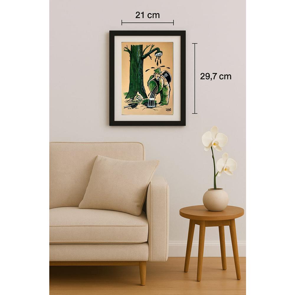 Dluhopolszky Laszle 29x21cm Orijinal Karikatür BOD02134