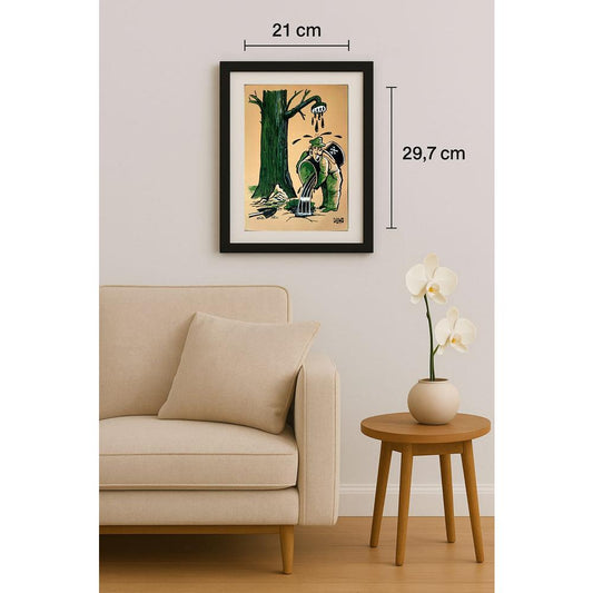 Dluhopolszky Laszle 29x21cm Orijinal Karikatür BOD02134