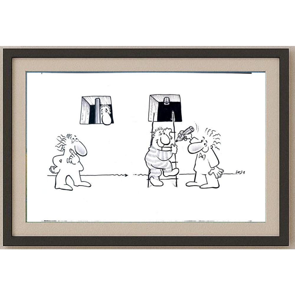 François Veldeman 29x21cm Orijinal Karikatür BOD02136