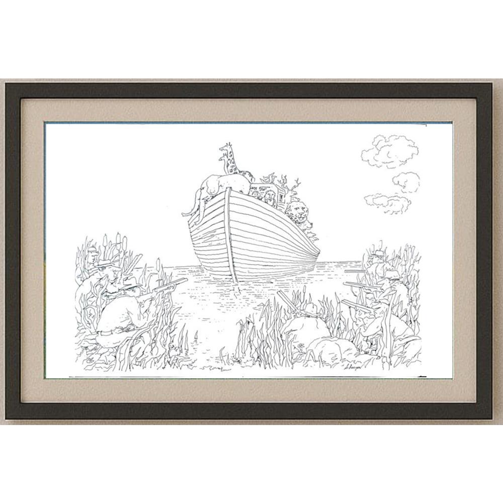 Borigen 29x21cm Orijinal Karikatür BOD02137
