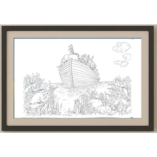 Borigen 29x21cm Orijinal Karikatür BOD02137