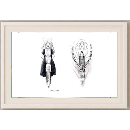 François Veldeman 29x21cm Orijinal Karikatür BOD02139