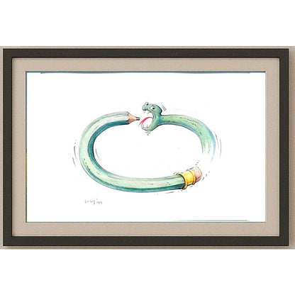 François Veldeman 29x21cm Orijinal Karikatür BOD02141