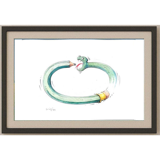 François Veldeman 29x21cm Orijinal Karikatür BOD02141