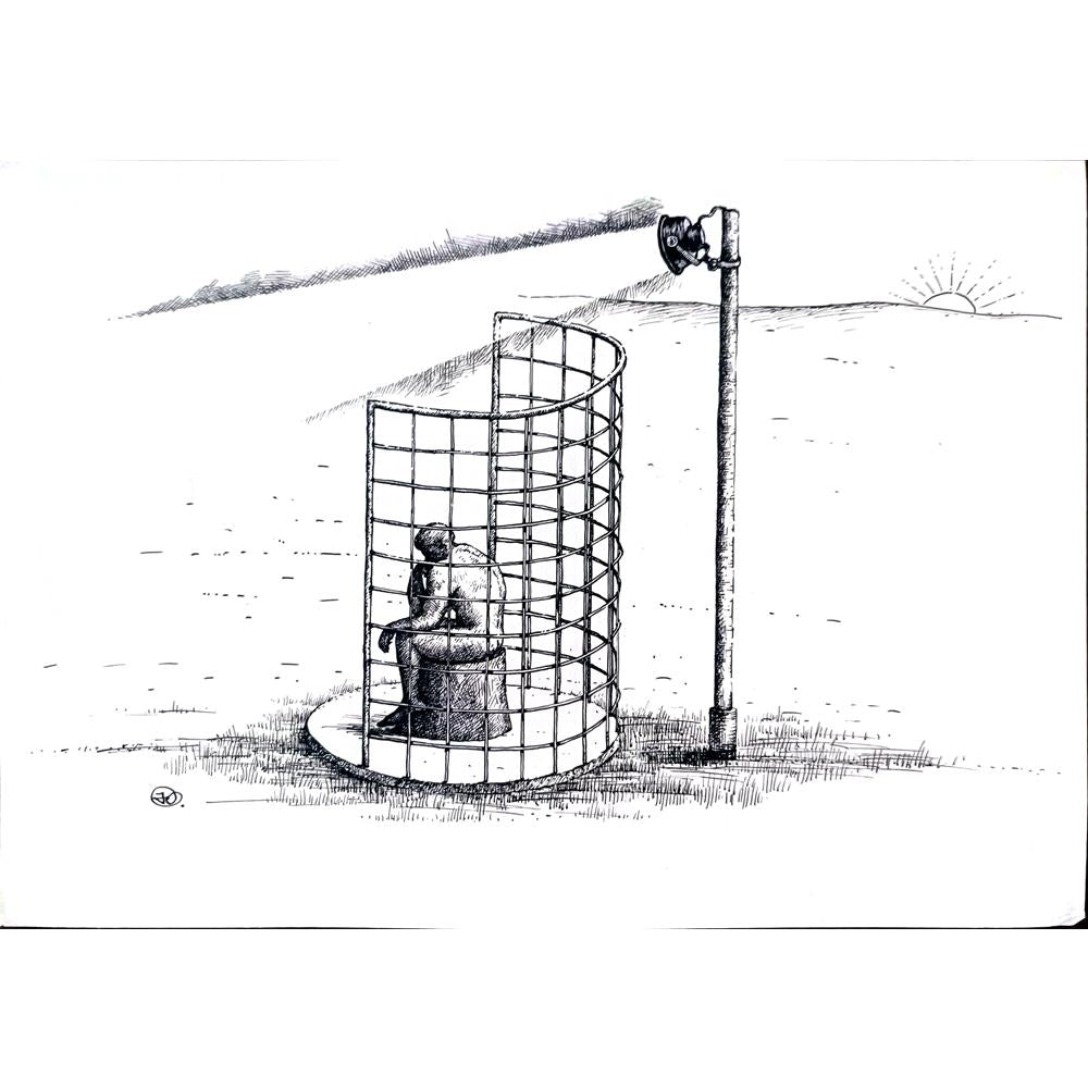 Yuri Ochakovski 29x21cm Orijinal Karikatür BOD02142