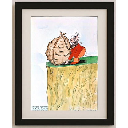 Kraupa Tomislav 29x21cm Orijinal Karikatür BOD02146