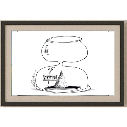 Gheorghita Ghinea Uriasu 29x21cm Orijinal Karikatür BOD02153