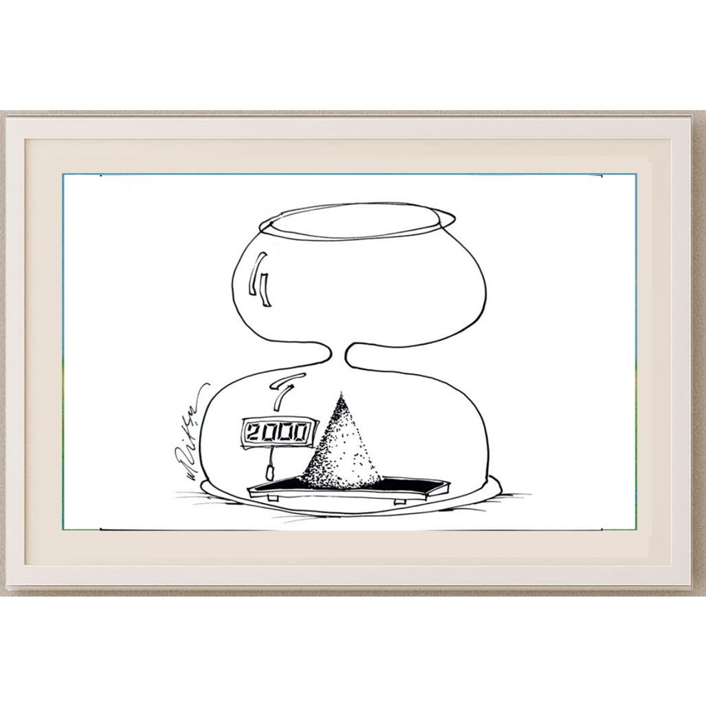 Gheorghita Ghinea Uriasu 29x21cm Orijinal Karikatür BOD02153