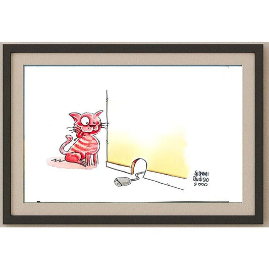 Gianni Audisio 29x21cm Orijinal Karikatür BOD02154