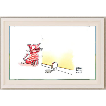 Gianni Audisio 29x21cm Orijinal Karikatür BOD02154